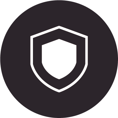 Shield icon representing impact-resistant lenses