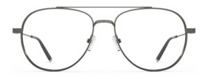 Front view of Dali gun aviator eyeglasses from Vediview