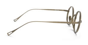 Side view of Chaplin bronze round eyeglasses from Vediview