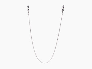 Front view of the silver stainless steel snake chain from Vediview