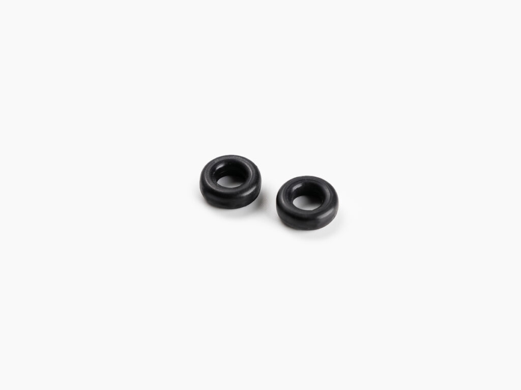 Front view of the black silicone glasses anti-slip rings from Vediview